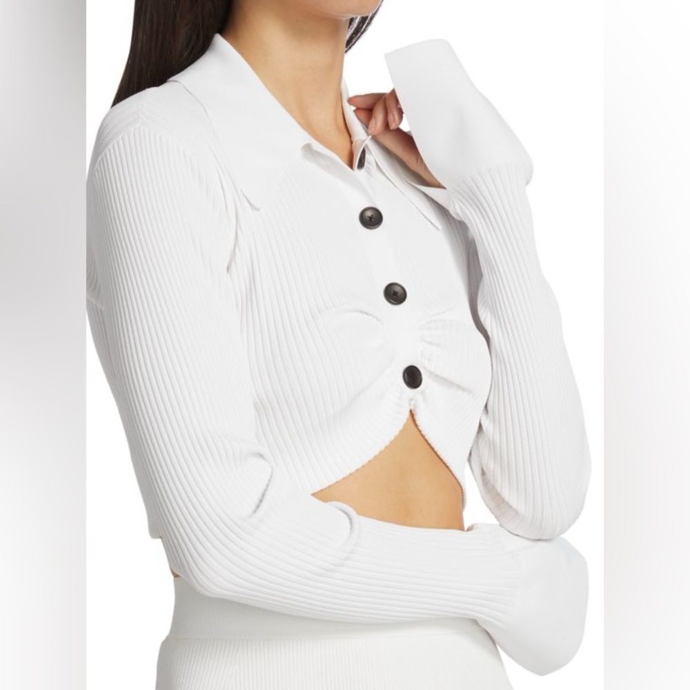 Ashlyn Rib-Knit Cropped Top